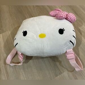 Helly Kitty Cute Pillow Backpack with adjustable straps.